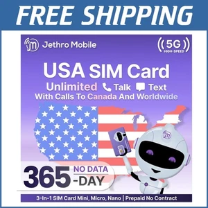 Reliable Nationwide Phone Plan with Unlimited Talk & Text - 12 Months Prepaid - Picture 1 of 8