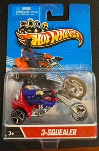 HOT WHEELS 3-SQUEALER WITH RIDER 2012 CITY SERIES - Picture 1 of 2
