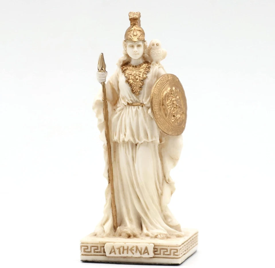 Estatuilla miniatura Atenea Diosa de la Sabiduría hogar decorativa coleccionable Foto 1 de 3