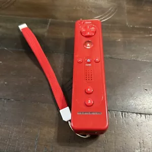 Nintendo Wii OEM Remote Plus Red with Jacket and Strap - READ - Picture 1 of 2
