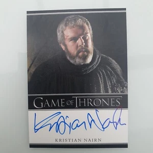 Game Of Thrones Autograph Signed Card Kristian Nairn (Hodor) Season 1 Bordered - Picture 1 of 2
