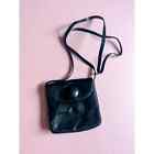 HOBO International Black Leather Small Crossbody Shoulder Bag