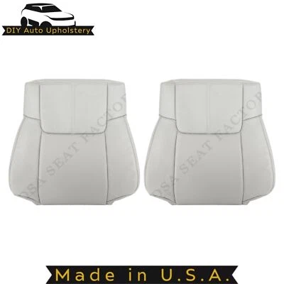 Cubiertas de asiento delanteras Graystone de cuero genuino para Jeep Commander XK 2006-2010 Foto 1 de 4