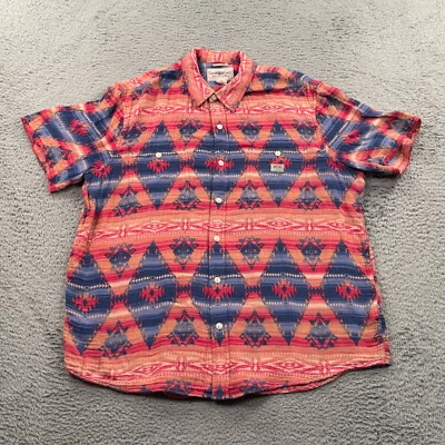 Camisa De Colección Denim Supply Para Hombre XL Tribal Azteca Suroeste Estampado Completo Foto 1 de 4