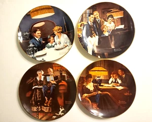 Set 5 piatti decorativi vintage Norman Rockwell Light Campaign 1984 - Foto 1 di 11