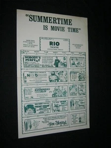 MYRTLE CREEK OREGON CALENDAR Herbie CHEECH & CHONG Cannonball Run FREAKY FRIDAY - Picture 1 of 1