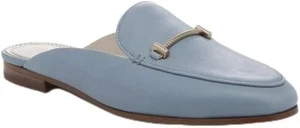 SAM EDELMAN WOMEN'S LAURNA LEATHER MULE SKY BLUE SIZE 8.5 NEW IN THE BOX - Picture 1 of 7