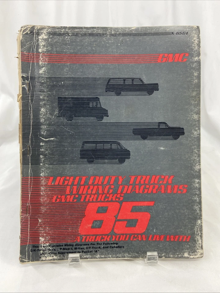 GMC K1500 K2500 K3500 1985 diagrama de cableado eléctrico de fábrica manual X-8564 Foto 1 de 4
