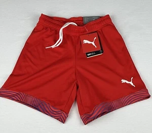 Boys sz M (10-12 yrs) Puma Red Kids Cup Shorts JR Sport Short - Athletic Shorts - Picture 1 of 5