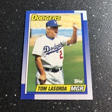 Tom Lasorda 1990 Topps Baseball #669 MLB Los Angeles Dodgers Manager