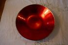 A 9 inch Red Glass Dish for Crisps or Popcorn on Movienight