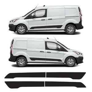 Lower Door Inlay Stripes Decal Stickers Vinyl Kit Fits Ford Transit Connect LWB - Picture 1 of 2