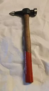8oz Fairmont Cross Peen & Round Body Finishing Hammer W/ 12" Hickory Handle - Picture 1 of 6