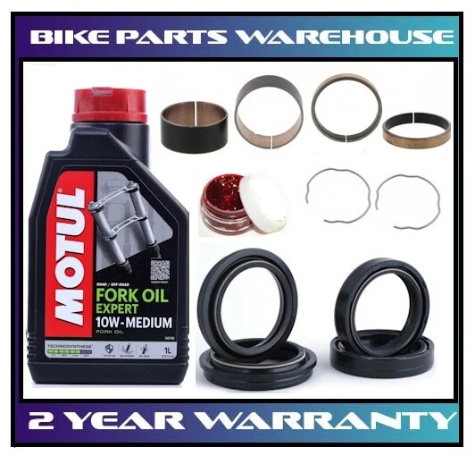 Kit de arbustos de cubierta antipolvo sello de aceite horquilla para KTM 620 SX 1997 WP50 Extreme MX5060 50 mm - Imagen 1 de 4