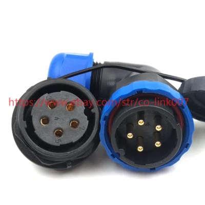 SD28 5pin waterproof connector, IP68 Electric Bulkhead aviation plug socket - Image 1 of 4