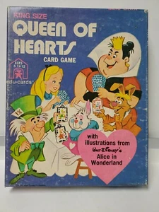 vintage King Size Queen of Hearts card game Walt Disney Collectable Antique - Picture 1 of 12