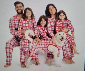 Wondershop Kids Family Matching 2 Piece Pajamas Red White Plaid 2T New - Picture 1 of 1