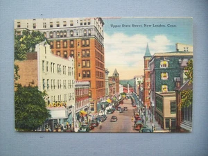 Upper State Street, New London, Conn. Postkarte - Bild 1 von 2
