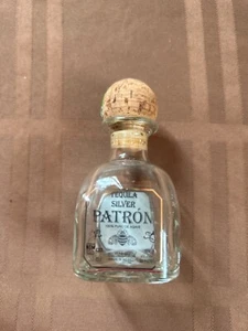 PATRON SILVER TEQUILA 50ml Mini Liquor Bottle Empty, Glass - Picture 1 of 2