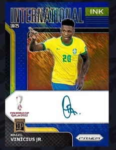 2022 Panini NFT Prizm FIFA World Cup - International Ink Prizms -Vinicius Jr. 18 - Picture 1 of 3