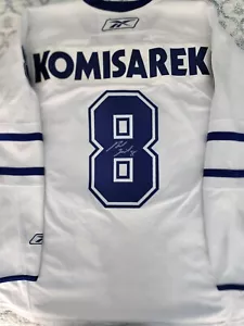 Autographed MIKE KOMISAREK Toronto Maple Leafs Jersey COA - Picture 1 of 4