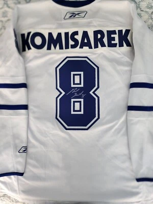 Autographed MIKE KOMISAREK Toronto Maple Leafs Jersey  COA - Image 1 of 4