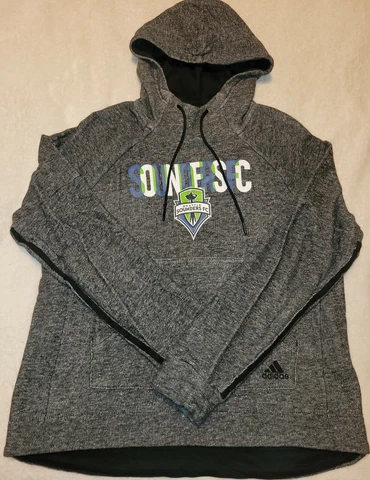 Adidas Seattle Sounders FC Men's Medium Hoodie Sweatshirt MLS Soccer Pullover Cover