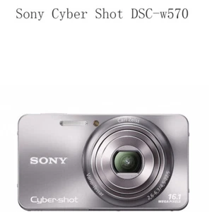SONY Cyber-shot DSC-W570 16.1MP 5x Optical Zoom Digital Camera -Gray - Picture 1 of 12
