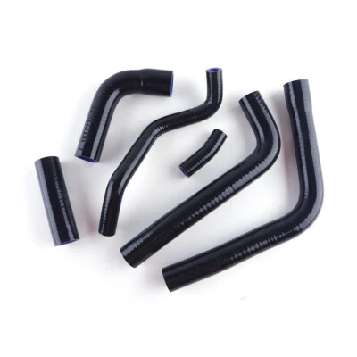 For 1999-2002 Yamaha YZF R6 R6N YZFR6 Silicone Radiator Coolant Hose Kit Black Foto 1 de 4