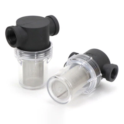 1 Pcs Plastic Pipeline Filters High Flow Inline Mesh Strainer Size 3/4" 1/2" 1" - Image 1 of 4