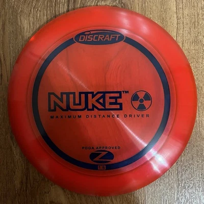 NEW Discraft Z Nuke PFN OOP Rare Golf Disc 174g Red - Image 1 of 4