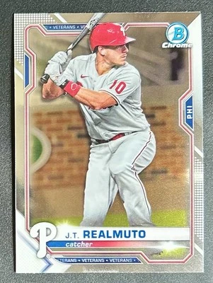 2021 Bowman Chrome - #18 J.T. Realmuto - Image 1 of 2