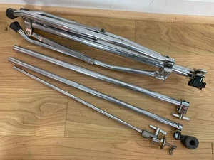 SLINGERLAND 70s Vintage Black Label CYMBAL STAND Treppiede telescopico Buddy Rich USA - Foto 1 di 10