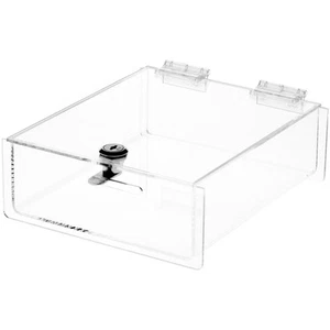 Plymor Clear Acrylic Locking Countertop Display Case, 2.75" H x 7.5" W x 8.5" D - Picture 1 of 1