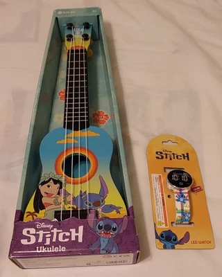 Disney Lilo & Stitch First Act Ukulele & Stitch LED Watch New In Box - Image 1 of 4