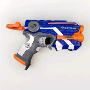 Nerf N-Strike Elite Firestrike Blaster – Blue Single-Shot Dart Gun with Built-In - Picture 1 of 3