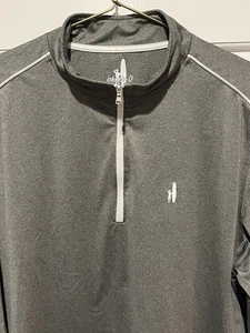 Maglione Johnnie O Lammie Performance 1/4 Zip Grigio Large Uomo - Foto 1 di 6