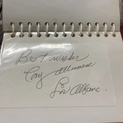 Captain Lou Albano Autograph And Inscription On 3x5 Index Card - Image 1 of 3
