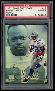 Vetrina Flair 1997 #22 Emmitt Smith fila 2 PSA 9 - Foto 1 di 1