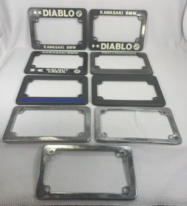 Oldtimer CA Motorrad Kennzeichenrahmen | BMW Kawasaki Händler Posten (wählen Sie einen) - Bild 1 von 15