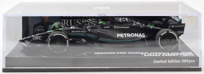 Minichamps Mercedes AMG - Russell - 2023 Bahrain 1:43 Diecast F1 Car 417230163 - Image 1 of 4