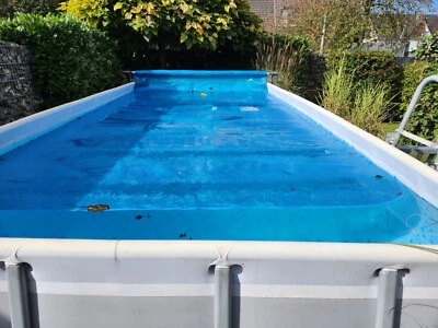 AUFSTELLPOOL RECHTECKIG BASTWAYca. 550X270X130 MIT LEITER/ABDECKUNG OHNE FILTER - Bild 1 von 2