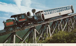 Primer ferrocarril dentado del mundo, Mj. Washington, Virginia, motor de vapor Maumbek - Imagen 1 de 2