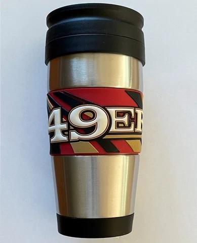 NFL San Francisco 49ers Stainless Steel Travel Coffee Mug Cup Tumbler 16 oz 2nd Cover