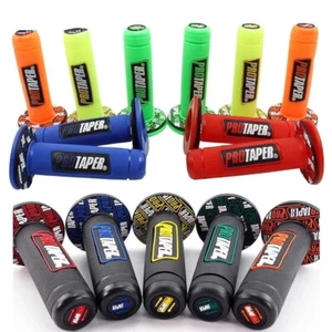 Motorcycle Handlebar Grip Dirt Pit Bike Motocross 7/8" Rubber Gel Hand Grips - Picture 1 of 21