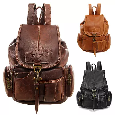 Fashion Women Backpack Leather Travel Hand Shoulder School Bag Satchel Rucksack - Image 1 of 4