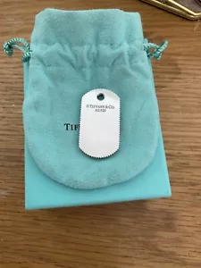 Genuine Tiffany & Co Coin Edge Dog Charm Pendent With Box Pouch - Foto 1 di 17