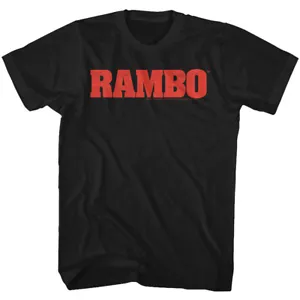 Rambo rot Film Logo Herren T-Shirt 80er Jahre Film - Bild 1 von 3