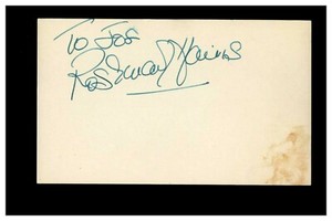 Rosemary Harris -  Actress Vintage Signed 3x5 Index Card 
