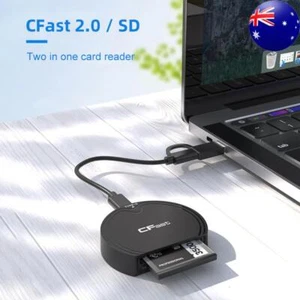 Rocketek Memory Card Reader Portable Card Reader Adapter Support for CFast/SD - Afbeelding 1 van 12